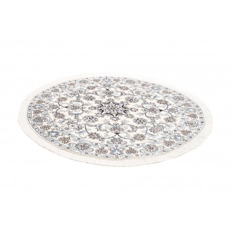 Tappeto Nain Kashmar Persia beige grigio 132x142