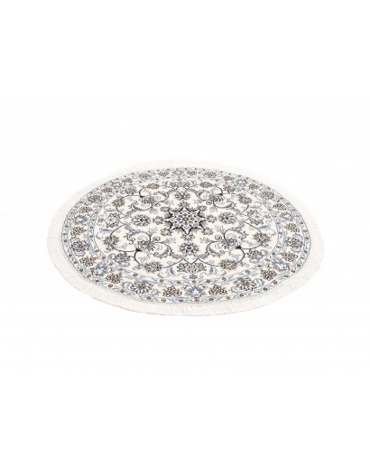 Tappeto Nain Kashmar Persia beige grigio 132x142