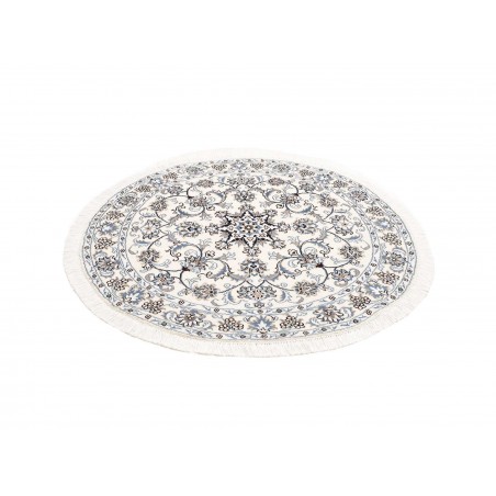 Tappeto Nain Kashmar Persia beige grigio 132x142