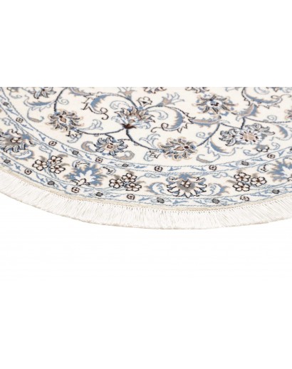 Tappeto Nain Kashmar Persia beige grigio 132x142