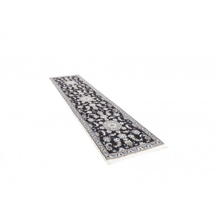 Tappeto Nain Kashmar Persia grigio 78x305