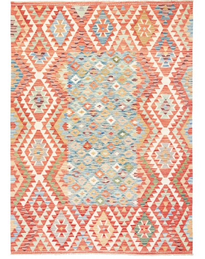 Tappeto Kilim Afghanistan giallo arancione 174x241