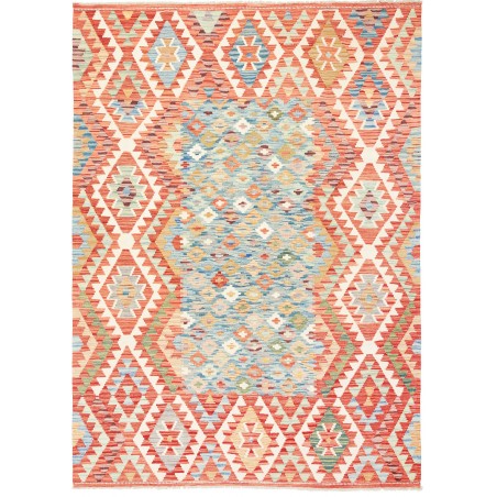 Tappeto Kilim Afghanistan giallo arancione 174x241