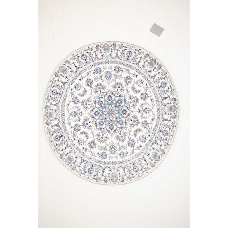 Tappeto Nain Kashmar Persia beige grigio 242x254