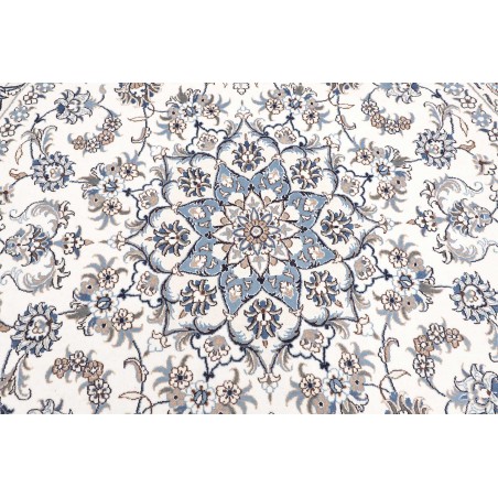 Tappeto Nain Kashmar Persia beige grigio 242x254