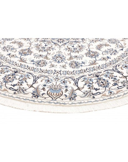 Tappeto Nain Kashmar Persia beige grigio 244x246