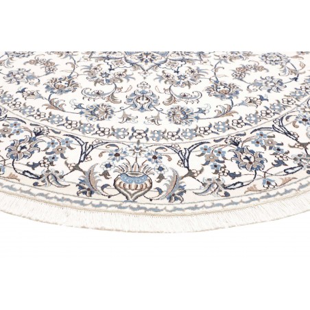 Tappeto Nain Kashmar Persia beige grigio 244x246