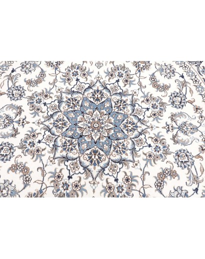 Tappeto Nain Kashmar Persia beige grigio 244x246