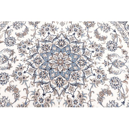 Tappeto Nain Kashmar Persia beige grigio 244x246