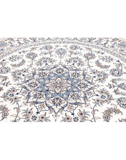 Tappeto Nain Kashmar Persia beige grigio 244x246
