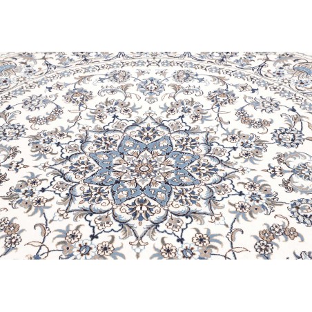 Tappeto Nain Kashmar Persia beige grigio 244x246