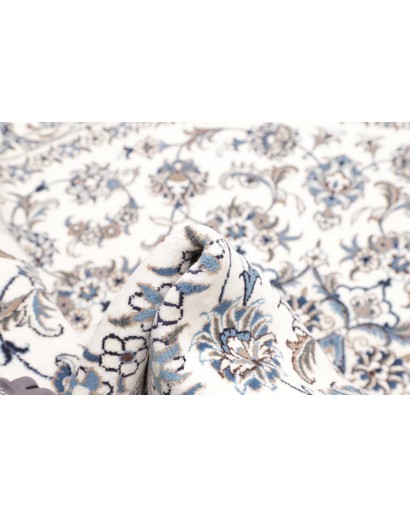 Tappeto Nain Kashmar Persia beige grigio 244x246