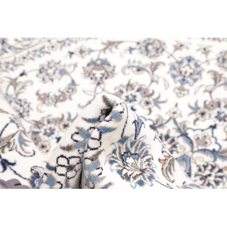 Tappeto Nain Kashmar Persia beige grigio 244x246