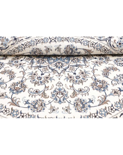 Tappeto Nain Kashmar Persia beige grigio 244x246