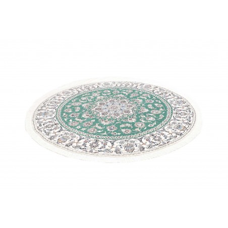 Tappeto Nain Kashmar Persia blu 197x200