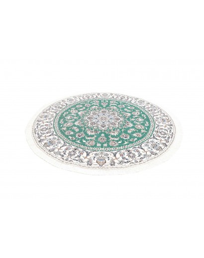 Tappeto Nain Kashmar Persia blu 197x200