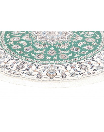 Tappeto Nain Kashmar Persia blu 197x200