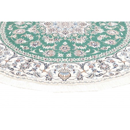 Tappeto Nain Kashmar Persia blu 197x200