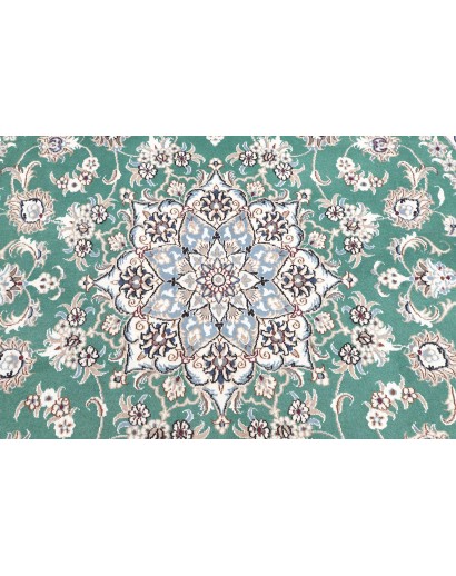 Tappeto Nain Kashmar Persia blu 197x200