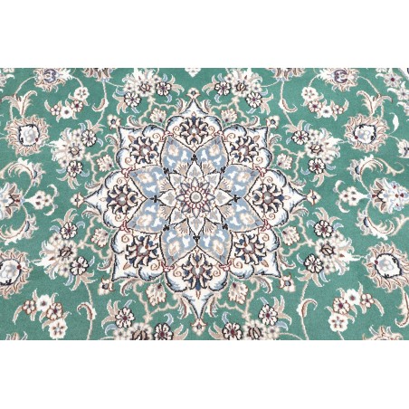Tappeto Nain Kashmar Persia blu 197x200