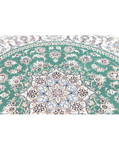 Tappeto Nain Kashmar Persia blu 197x200