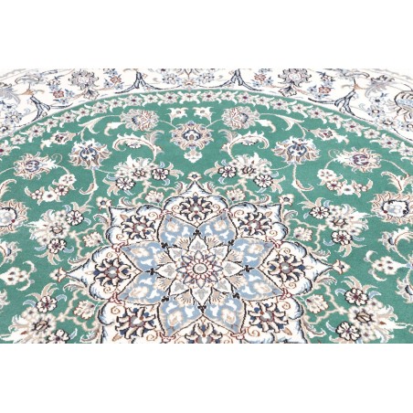 Tappeto Nain Kashmar Persia blu 197x200
