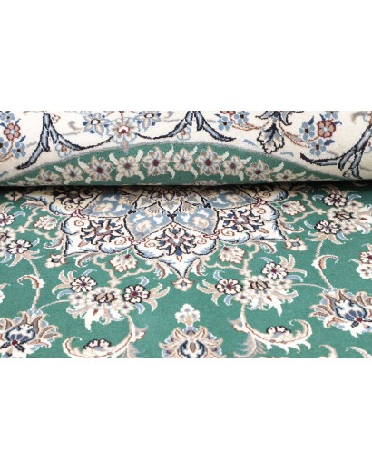 Tappeto Nain Kashmar Persia blu 197x200
