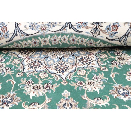 Tappeto Nain Kashmar Persia blu 197x200