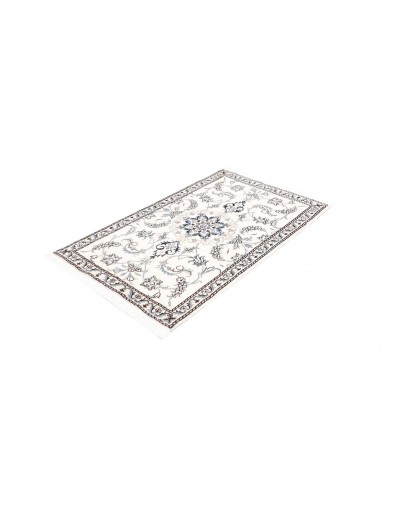 Tappeto Nain Kashmar Persia beige grigio 88x143