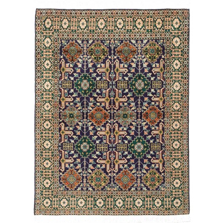 Tappeto Tabriz Persia grigio giallo 106x136