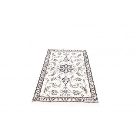 Tappeto Nain Kashmar Persia beige grigio 88x143