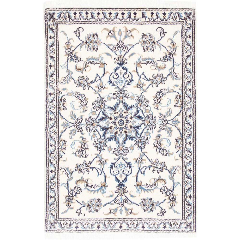 Tappeto Nain Kashmar Persia beige grigio 90x133