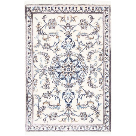 Tappeto Nain Kashmar Persia beige grigio 90x133