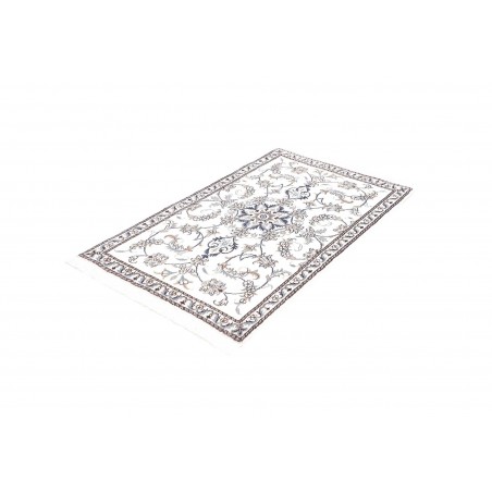 Tappeto Nain Kashmar Persia beige grigio 88x140