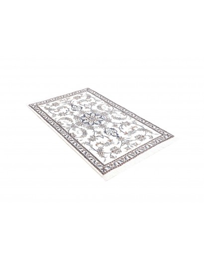 Tappeto Nain Kashmar Persia beige grigio 88x140
