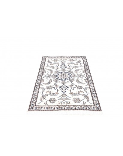 Tappeto Nain Kashmar Persia beige grigio 88x140