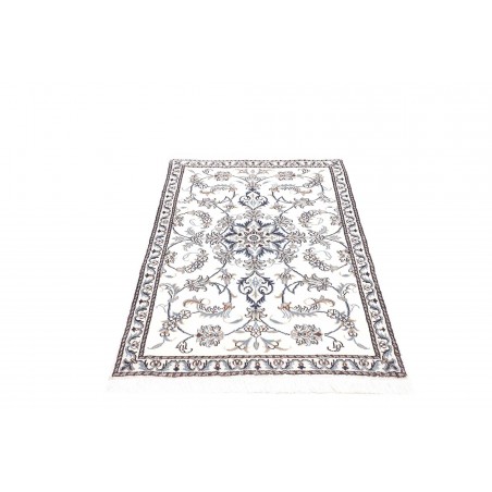 Tappeto Nain Kashmar Persia beige grigio 88x140