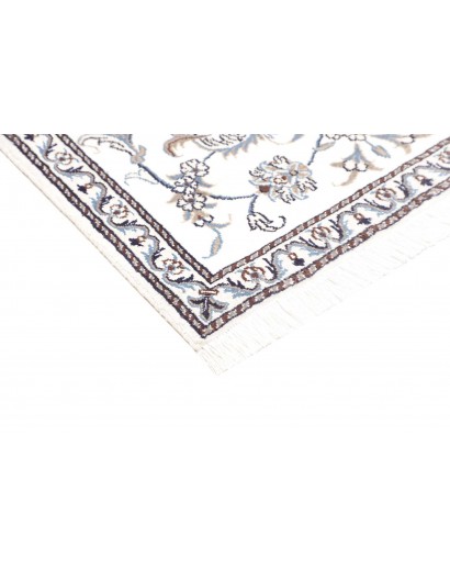 Tappeto Nain Kashmar Persia beige grigio 88x140