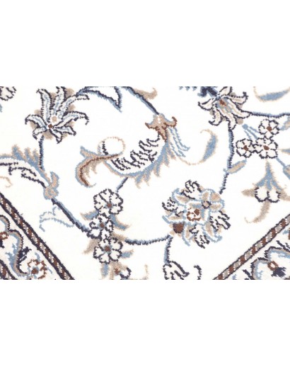 Tappeto Nain Kashmar Persia beige grigio 88x140