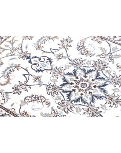 Tappeto Nain Kashmar Persia beige grigio 88x140