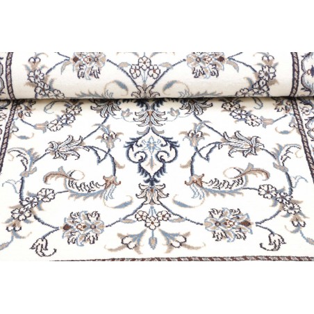 Tappeto Nain Kashmar Persia beige grigio 88x140
