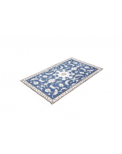 Tappeto Nain Kashmar Persia blu 88x140