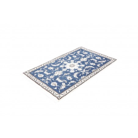 Tappeto Nain Kashmar Persia blu 88x140