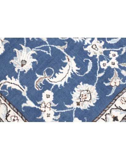 Tappeto Nain Kashmar Persia blu 88x140