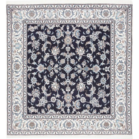 Tappeto Nain Kashmar Persia grigio azzurro 195x207