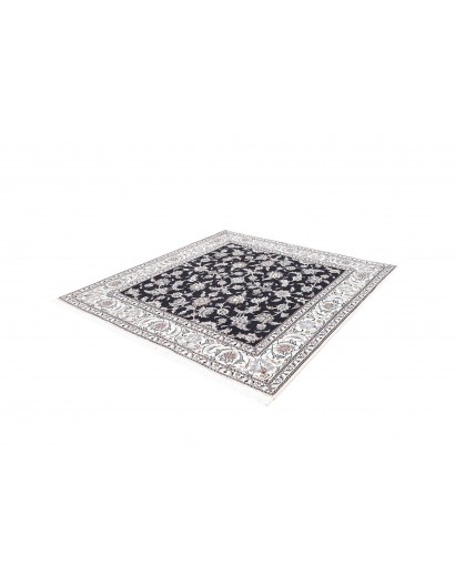 Tappeto Nain Kashmar Persia grigio azzurro 195x207