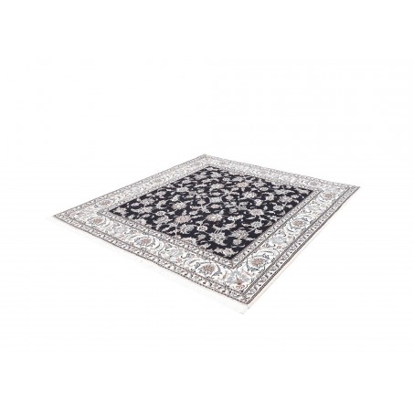 Tappeto Nain Kashmar Persia grigio azzurro 195x207
