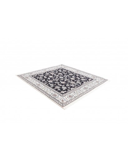 Tappeto Nain Kashmar Persia grigio azzurro 195x207