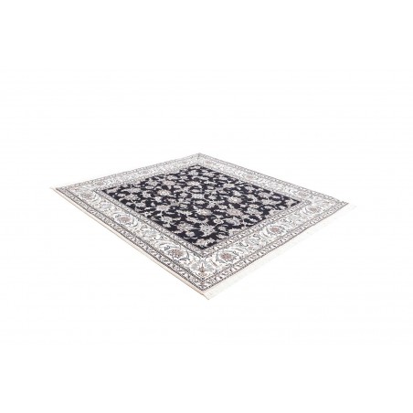 Tappeto Nain Kashmar Persia grigio azzurro 195x207