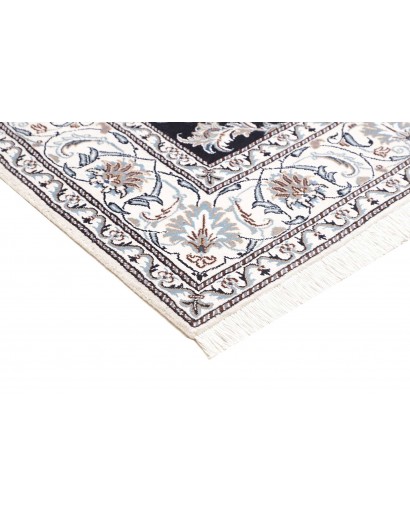 Tappeto Nain Kashmar Persia grigio azzurro 195x207